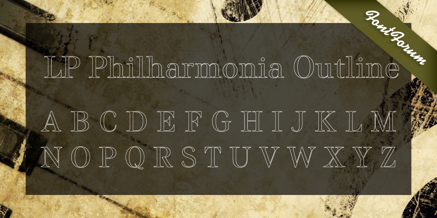 Пример шрифта LP Philharmonia #2